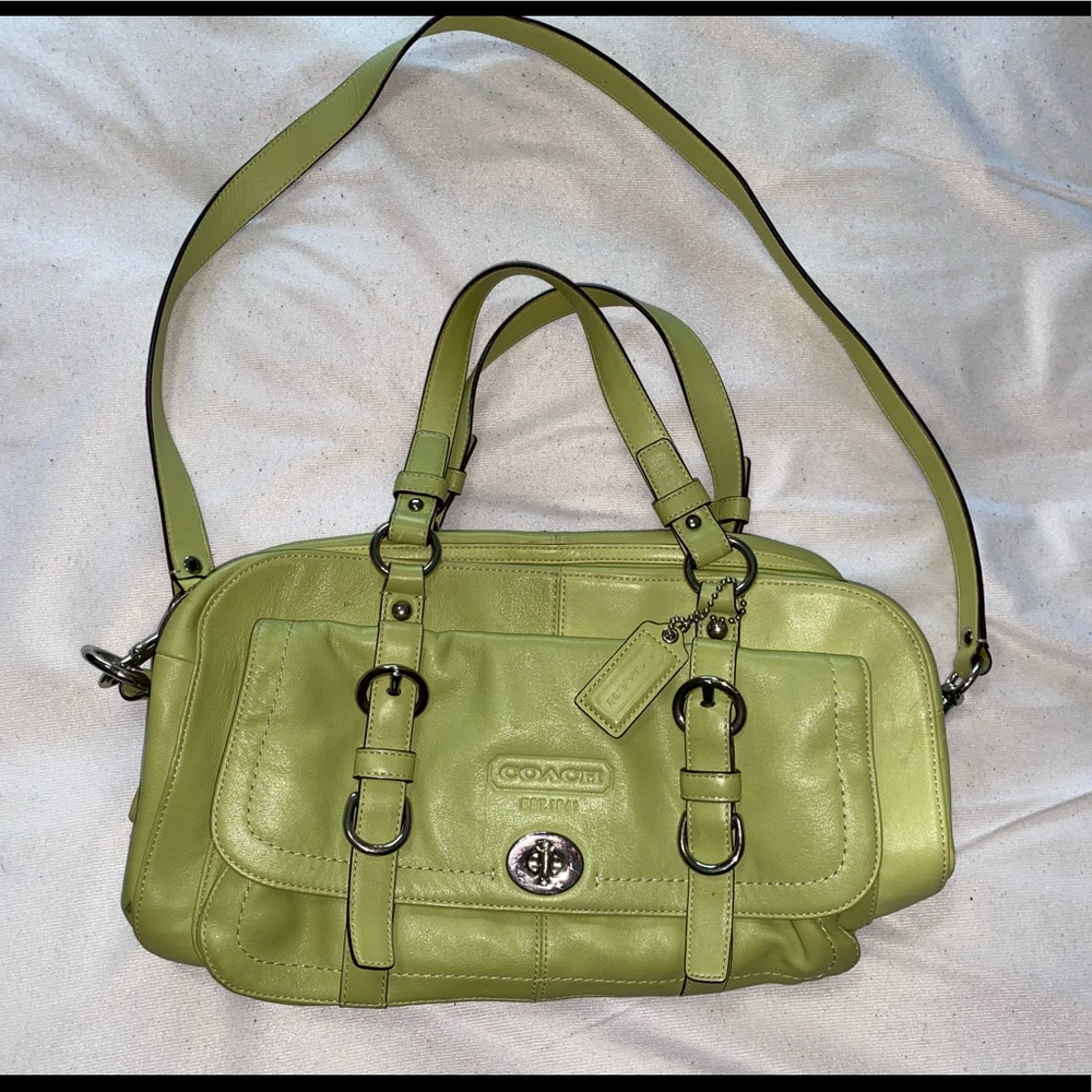 Green Coach purse